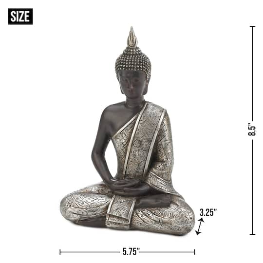 8.5" Small Sitting Buddha Figure